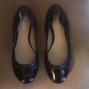 Patent cap-toe flats (Boden) - Like New!